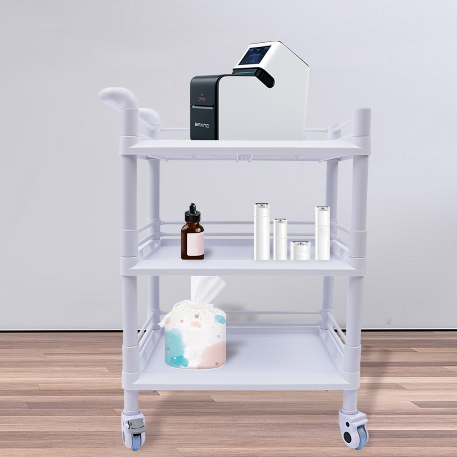3 Tiers Rolling Cart, Kitchen, - Medical Lab Officer 评论和价格