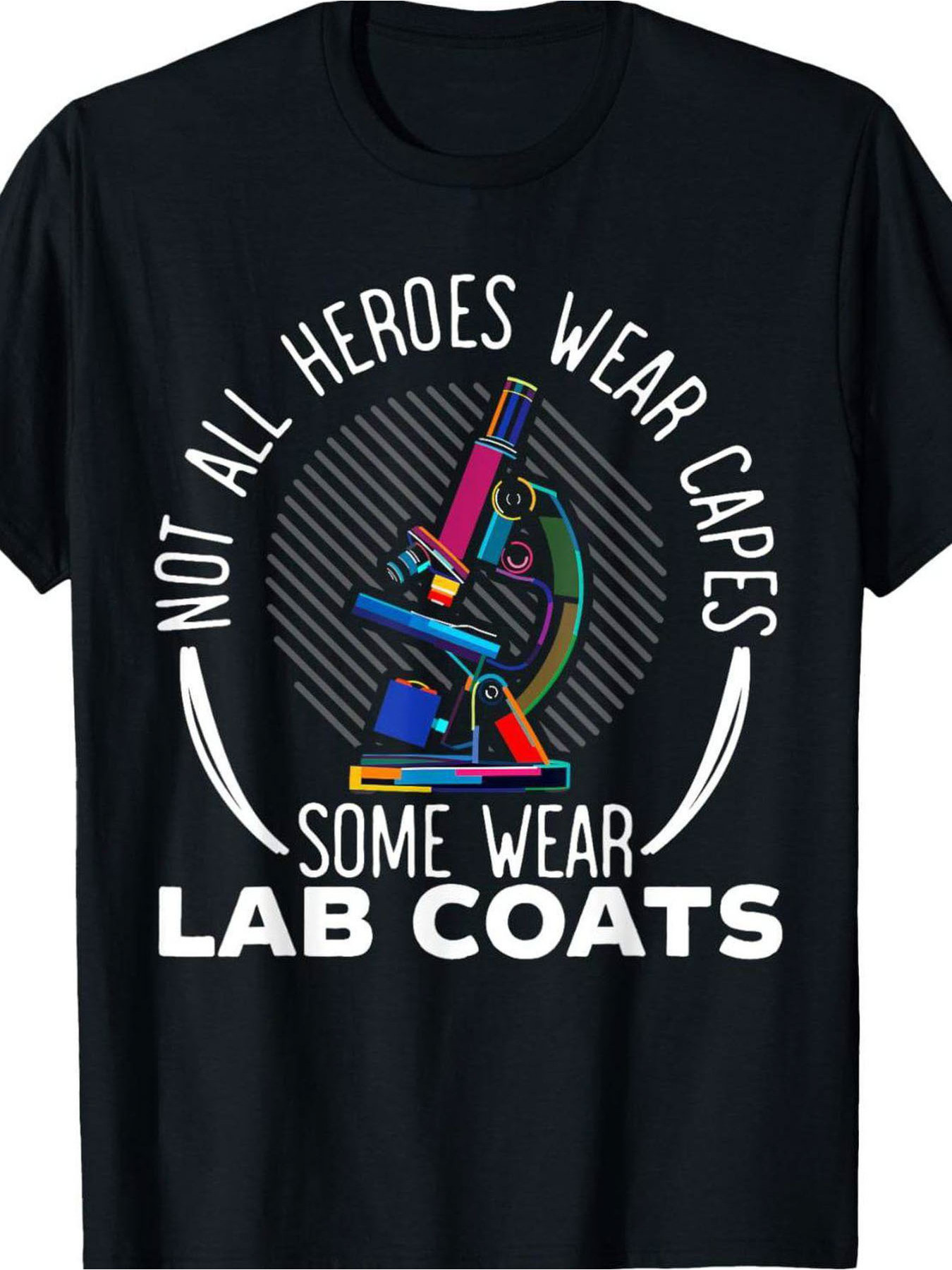 Men'S Black Crew Neck Short Sl - Medical Lab Graphics 评论和价格
