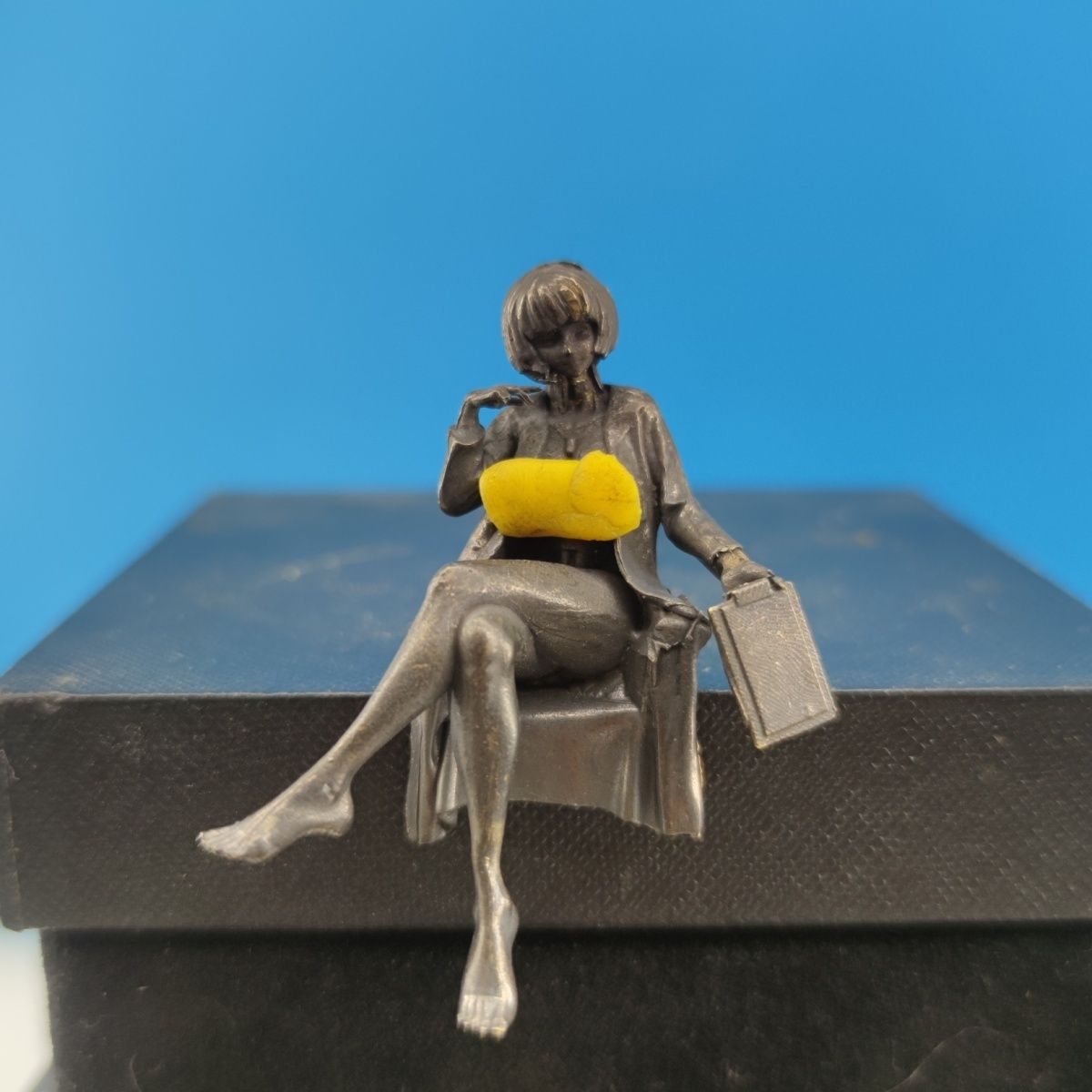 6cm Antique Brass Female Docto - Medical Lab Officer 评论和价格