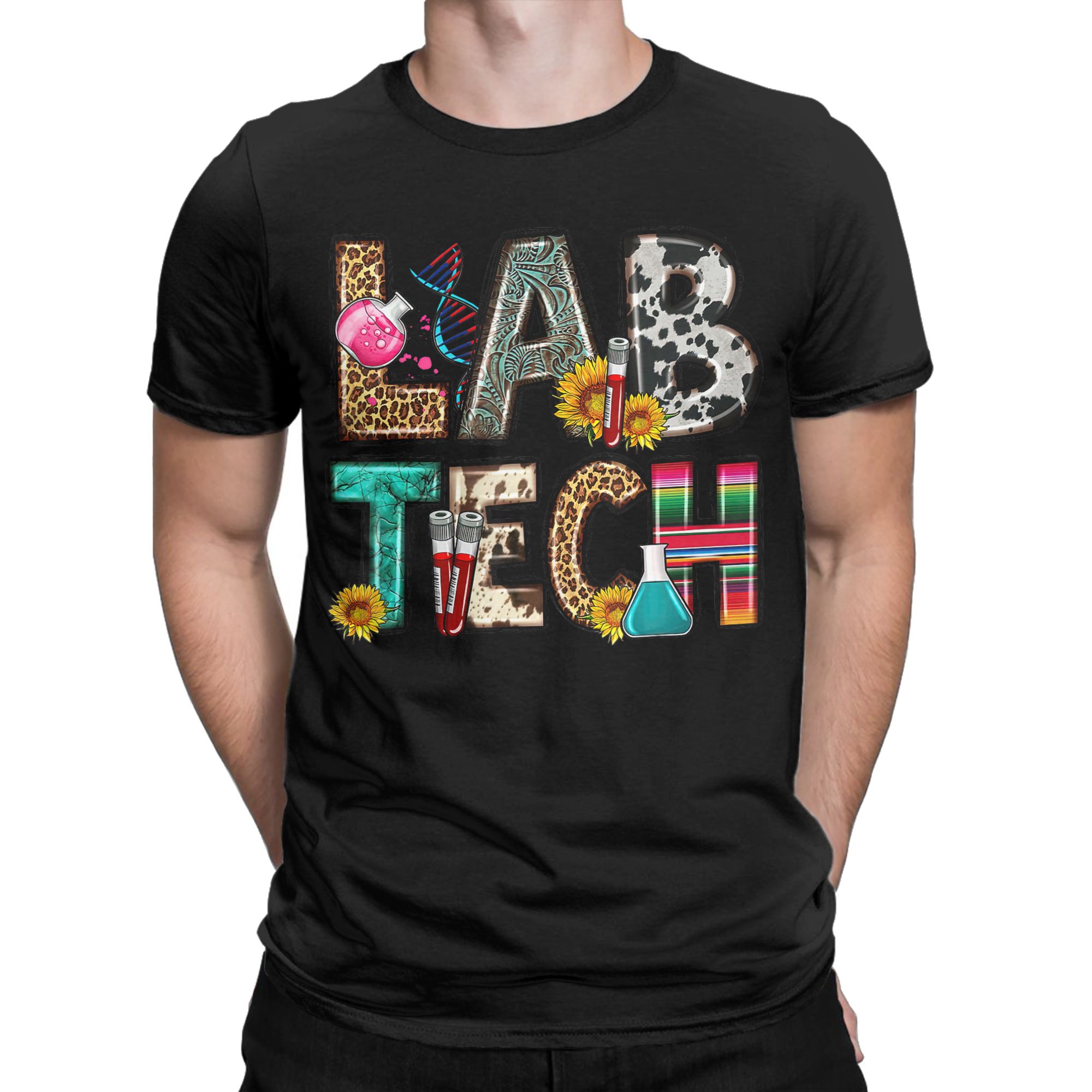 Retro Tech Leopard Floral Medi - Medical Lab Graphics 评论和价格